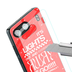 lights out back phone cover | glass case for oneplus nord 4