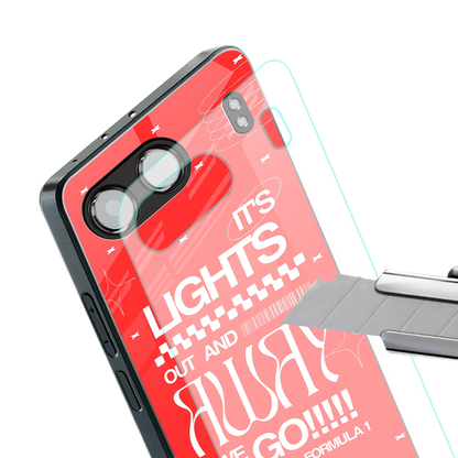 lights out back phone cover | glass case for oneplus nord 4