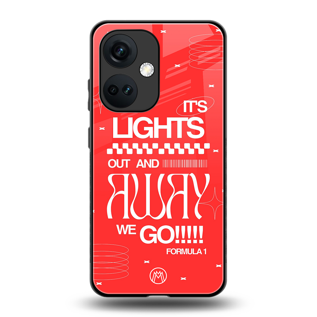 lights out back phone cover | glass case for oneplus nord ce 3
