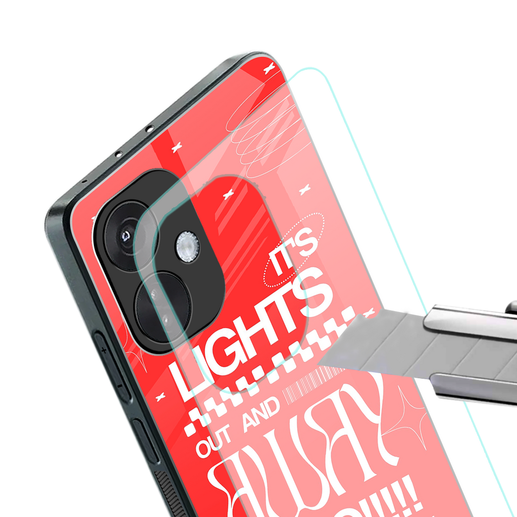 lights out back phone cover | glass case for oneplus nord ce 3