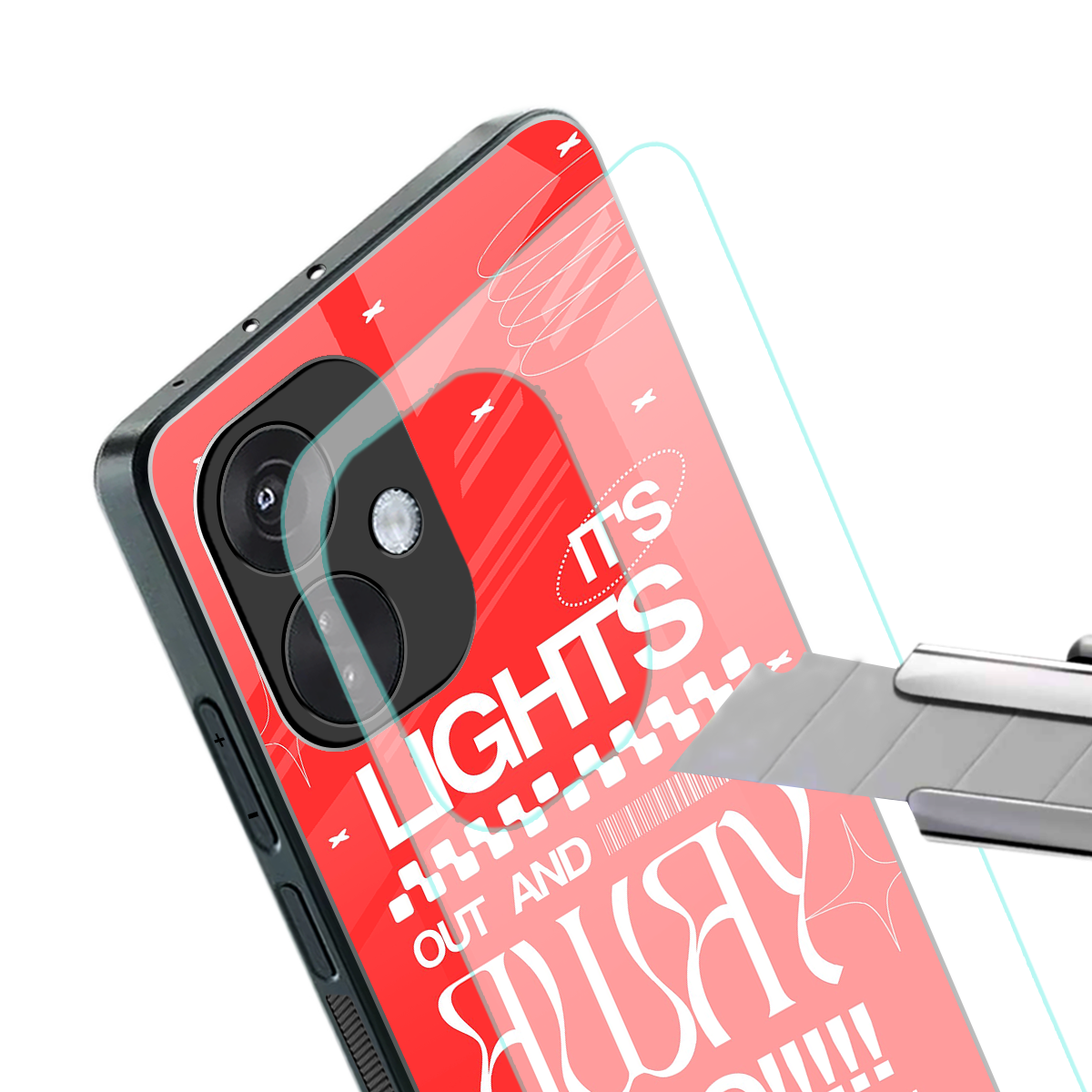 lights out back phone cover | glass case for oneplus nord ce 3