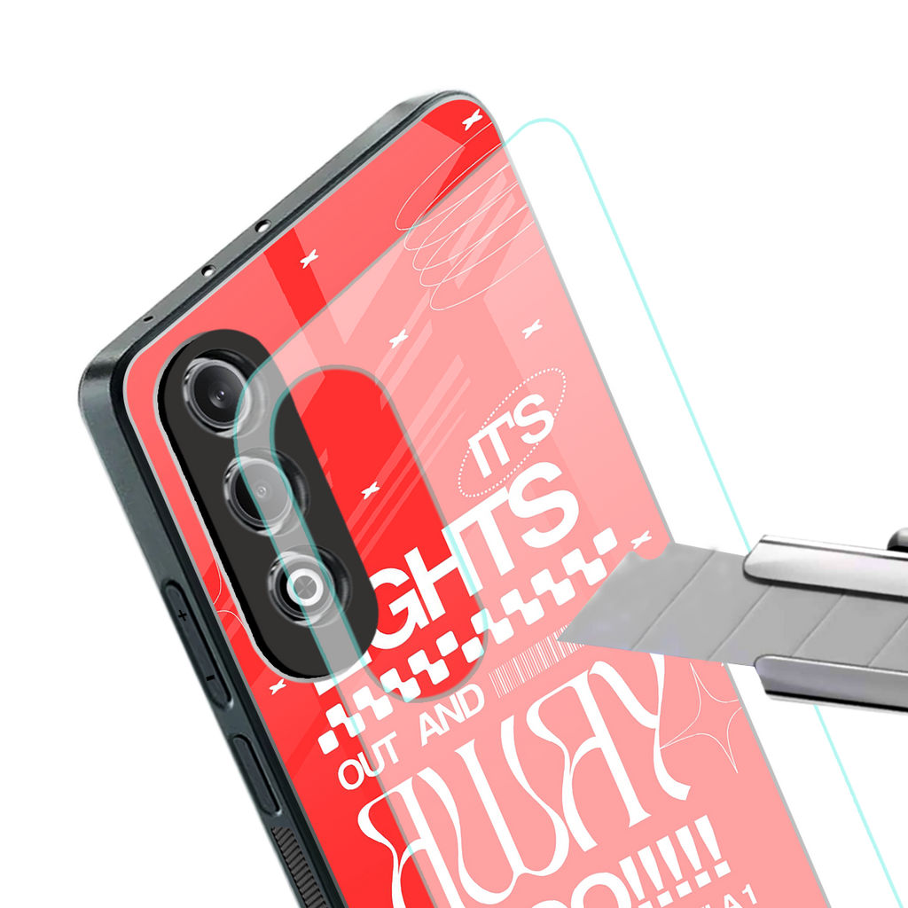 lights out back phone cover | glass case for oneplus nord ce 4