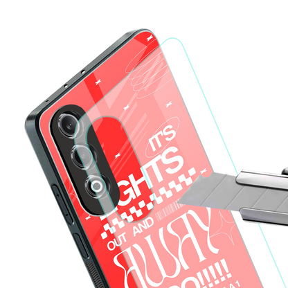 lights out back phone cover | glass case for oneplus nord ce 4