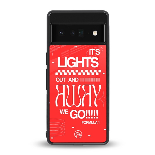 lights out back phone cover | glass case for google pixel 6 pro