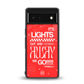 lights out back phone cover | glass case for google pixel 6