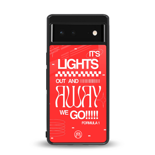 lights out back phone cover | glass case for Google Pixel 6A