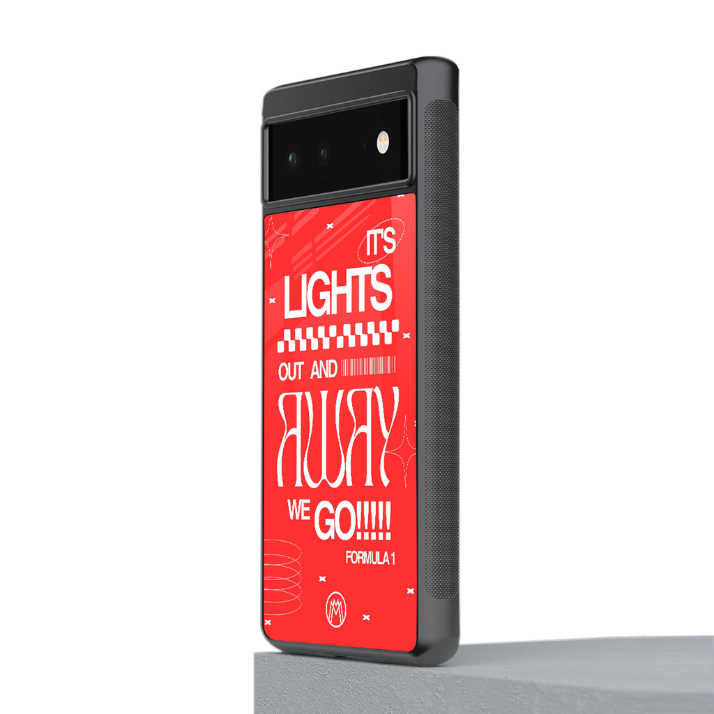 lights out back phone cover | glass case for Google Pixel 6A