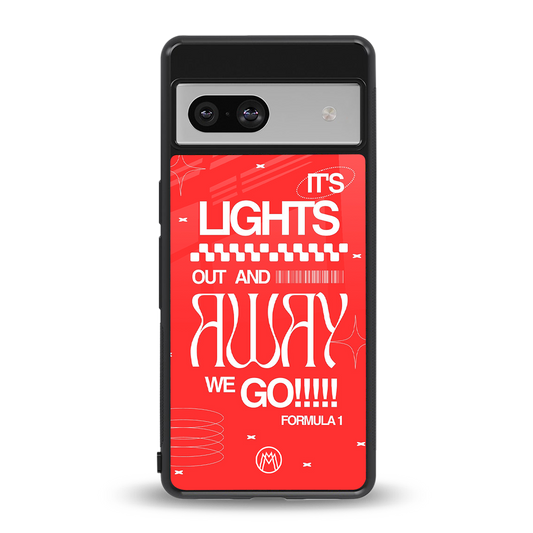 lights out back phone cover | glass case for Google Pixel 7A