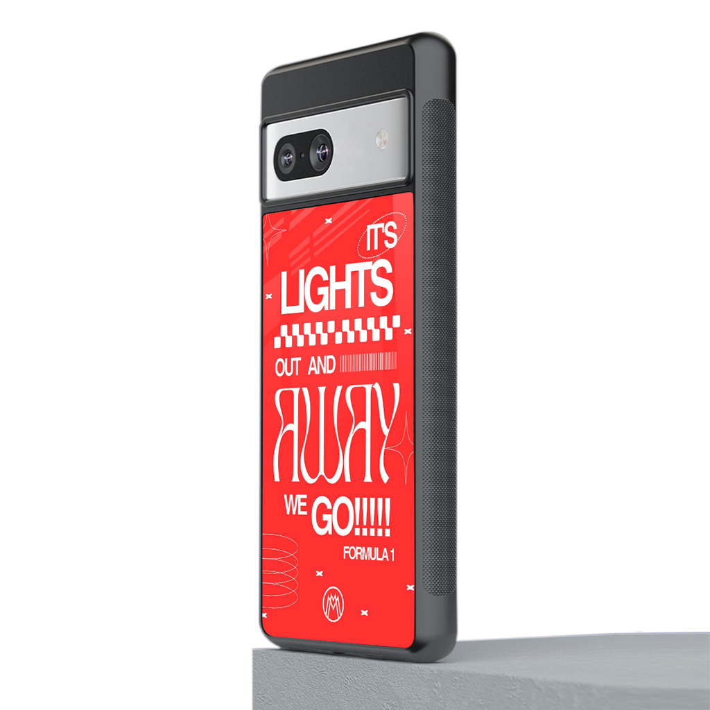 lights out back phone cover | glass case for Google Pixel 7