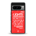 lights out back phone cover | glass case for google pixel 8 pro