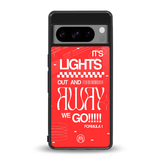 lights out back phone cover | glass case for google pixel 8 pro