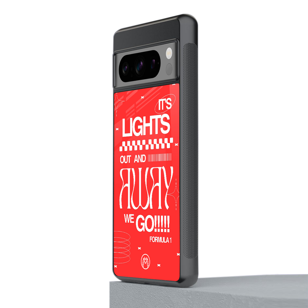 lights out back phone cover | glass case for google pixel 8 pro