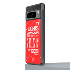 lights out back phone cover | glass case for google pixel 8 pro