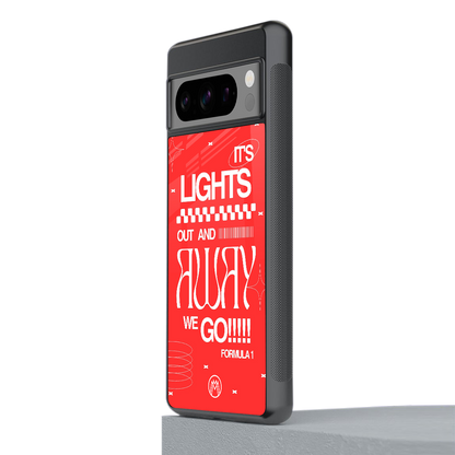 lights out back phone cover | glass case for google pixel 8 pro