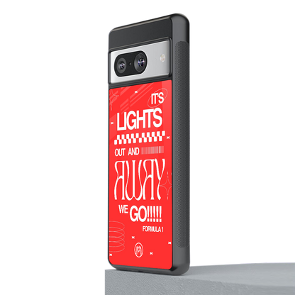 lights out back phone cover | glass case for Google Pixel 8