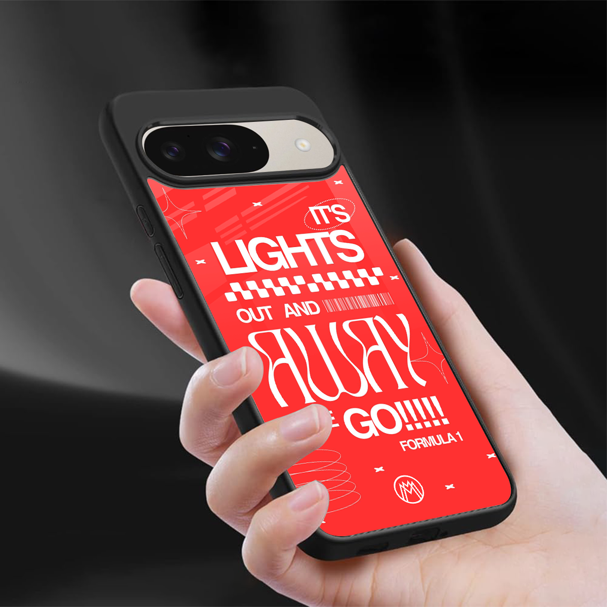 lights out back phone cover | glass case for google pixel 9