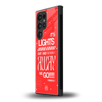 lights out back phone cover | glass case for samsung galaxy s23 ultra