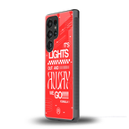 lights out back phone cover | glass case for samsung galaxy s25 ultra