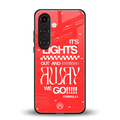 lights out back phone cover | glass case for samsung galaxy s25 plus