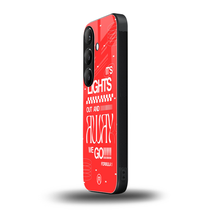 lights out back phone cover | glass case for samsung galaxy s24 fe