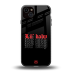 lil baby back phone cover | glass case for iphone 15 plus
