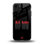 lil baby back phone cover | glass case for iphone 15