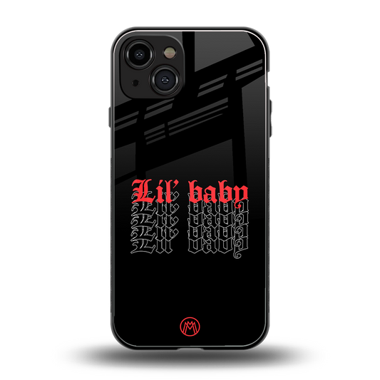 lil baby back phone cover | glass case for iphone 15