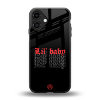 lil baby back phone cover | glass case for iphone 16 plus