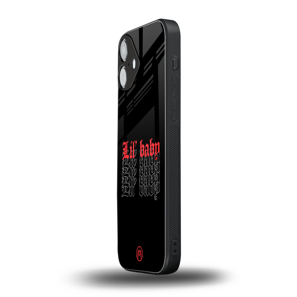 lil baby back phone cover | glass case for iphone 16 plus
