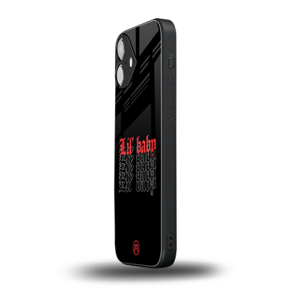 lil baby back phone cover | glass case for iphone 16 plus