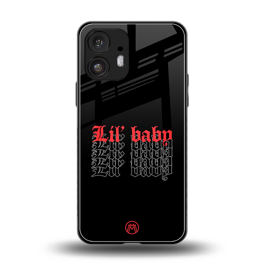 lil baby back phone cover | glass case for nothing phone 2