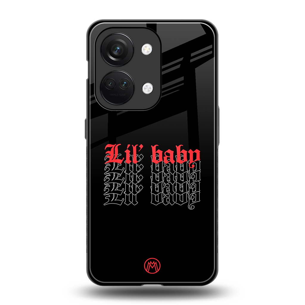 lil baby back phone cover | glass case for oneplus nord 3