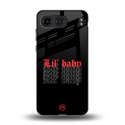 lil baby back phone cover | glass case for oneplus nord 4