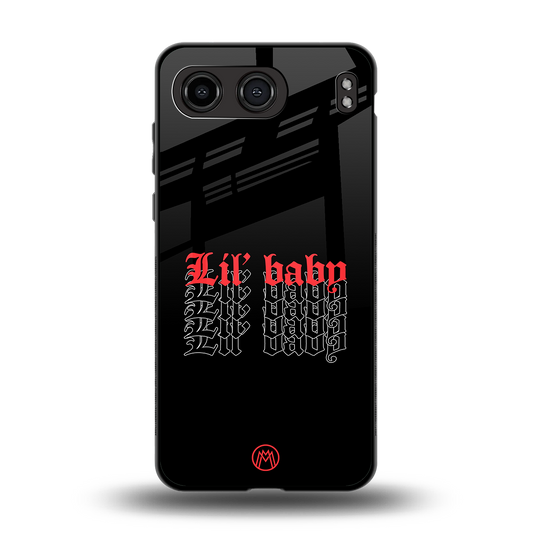 lil baby back phone cover | glass case for oneplus nord 4