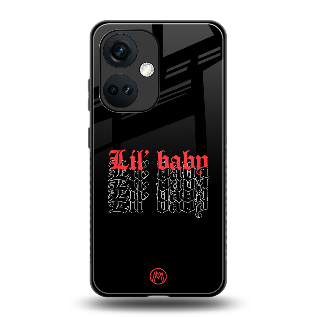lil baby back phone cover | glass case for oneplus nord ce 3