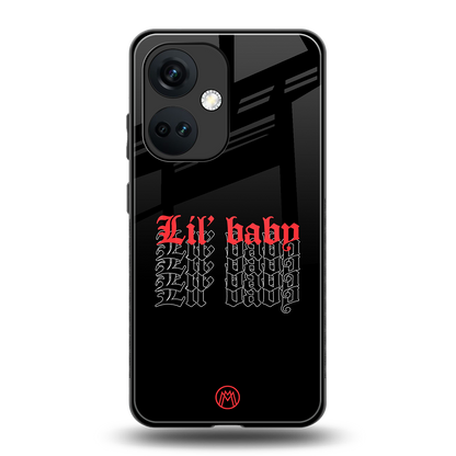 lil baby back phone cover | glass case for oneplus nord ce 3