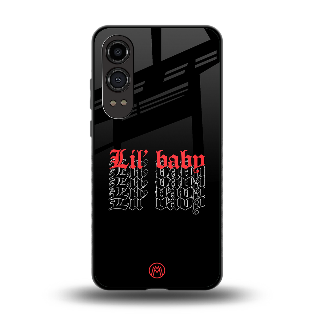lil baby back phone cover | glass case for oneplus nord ce 4 lite