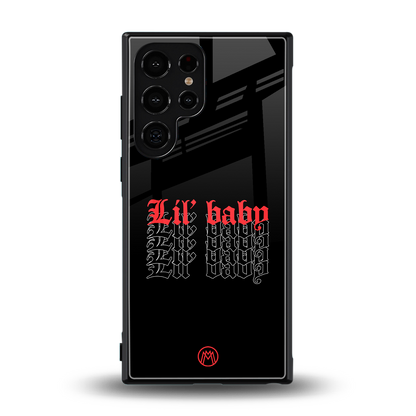 lil baby back phone cover | glass case for samsung galaxy s24 ultra