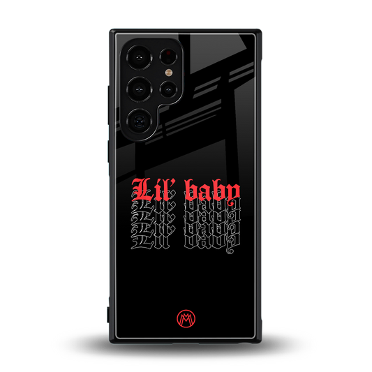 lil baby back phone cover | glass case for samsung galaxy s24 ultra
