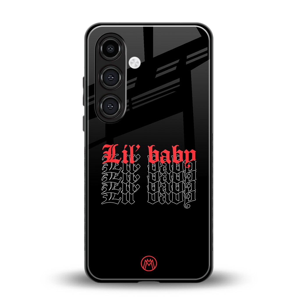 lil baby back phone cover | glass case for samsung galaxy s23 plus