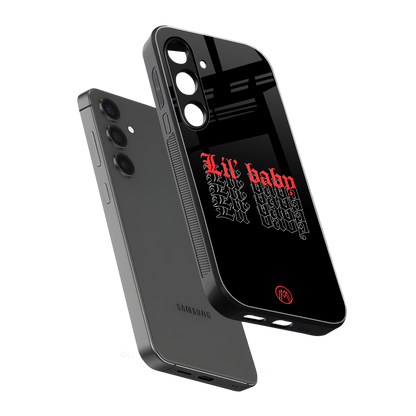 lil baby back phone cover | glass case for samsung galaxy s24 plus