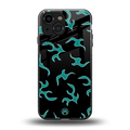 lil blue flames back phone cover | glass case for iphone 13 mini