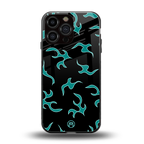 lil blue flames back phone cover | glass case for iphone 13 pro max