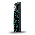 lil blue flames back phone cover | glass case for iphone 14 pro max