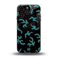 lil blue flames back phone cover | glass case for iphone 14 pro