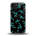 lil blue flames back phone cover | glass case for iphone 15