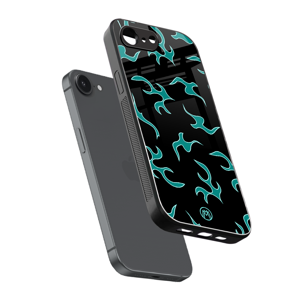 lil blue flames back phone cover | glass case for iphone 16e