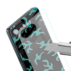 lil blue flames back phone cover | glass case for iphone 16e
