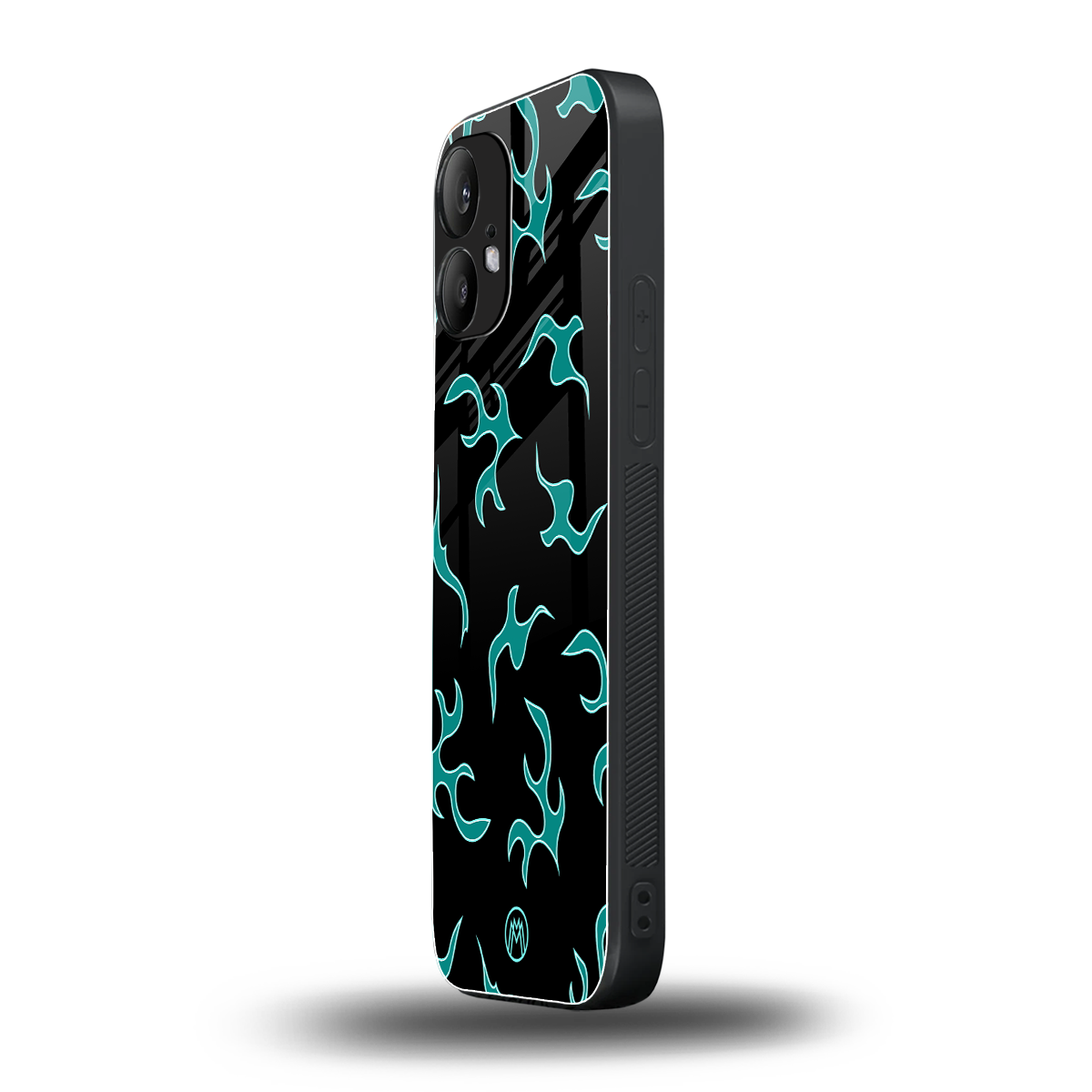 lil blue flames back phone cover | glass case for nothing phone 2
