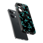 lil blue flames back phone cover | glass case for oneplus nord 3
